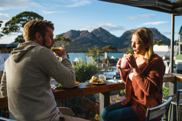 Geographe Cafe, Coles Bay, Freycinet, The Hazards